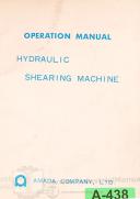 Amada-Amada H Type Shear Electrical Schematic Hydraulics and Parts Lists Manual 1980-H-2565-H-3013-H-3065-H-4013-H-4065-H-Type-06